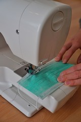 Atemschutzmaske selber nähen mit Nähmaschine zum Schutz gegen Corona, Covid 19 und andere Viren, Bakterien, Keime