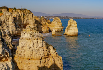 Fototapeta na wymiar Ponta da Piedade in Lagos, Algarve, Portugal