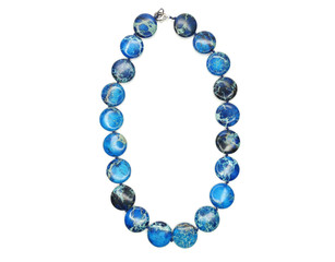 fashion beads necklace jewelry with semigem crystals jasper
