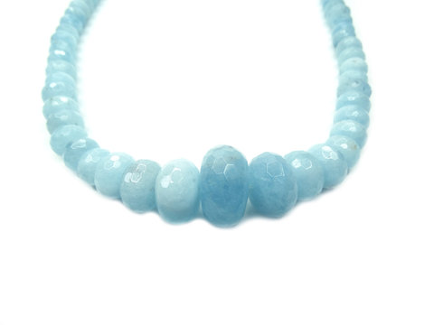fashion beads necklace jewelry with semigem crystals amethyst