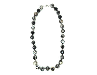 fashion beads necklace jewelry with semigem crystals agate