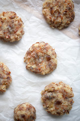 Homemade gluten free vegan almond and dates cookies