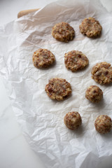 Homemade gluten free vegan almond and dates cookies