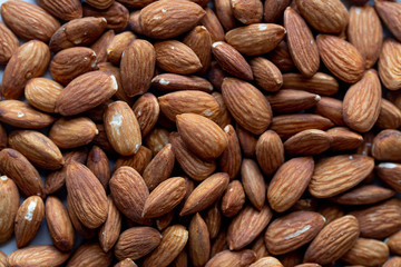 Almond background with copy space
