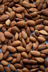 Almond background with copy space