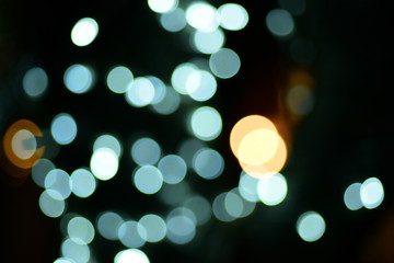 The blur of the lights is a beautiful bokeh at night.