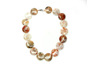 fashion beads necklace jewelry with semigem crystals jasper