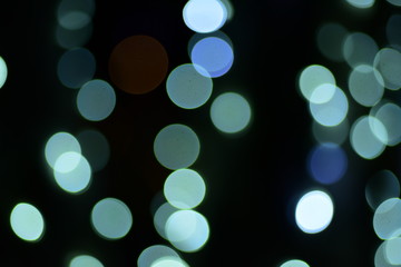 The blur of the lights is a beautiful bokeh at night.