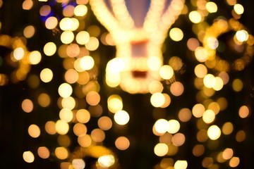 The blur of the lights is a beautiful bokeh at night.