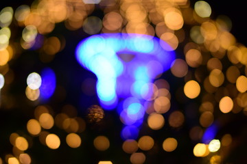 The blur of the lights is a beautiful bokeh at night.
