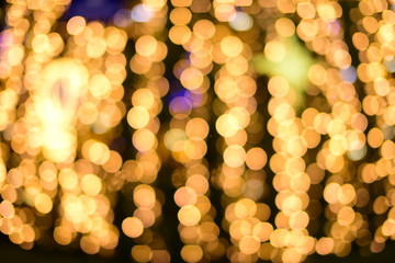 The blur of the lights is a beautiful bokeh at night.