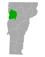 Karte von Chittenden in Vermont