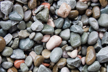 Stones pebble abstract background. Beach rocks