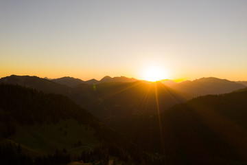 Sonnenaufgang Tegernsee