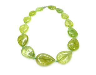 fashion beads necklace jewelry with semigem crystals quartz