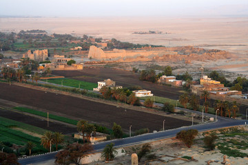 
Balloon landscapes in Egypt at sunrise