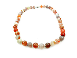 fashion beads necklace jewelry with semigem crystals agate