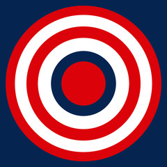 A target vector icon, or shield vector design