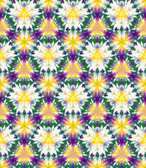 Seamless pattern made from tie-dye cotton
