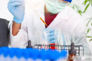 Scientists have experimented with plant extracts for the treatment of diseases in the laboratory.