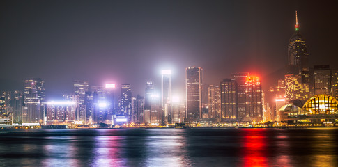 Fototapeta na wymiar Hong Kong skyline panorama