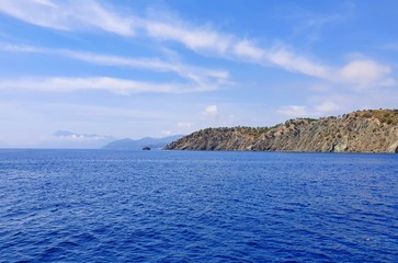 Naklejka premium Beldibi Caves. Goynuk Canyon. They are surrounded by coniferous forests. In the east of Olympos, a beautiful natural monument is located on the road from Kemer to Antalya. Turkish Republic.