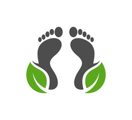 Nature Foot logo vector template, Creative of Foot logo design concepts