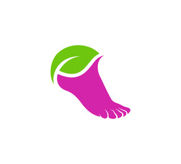 Nature Foot logo vector template, Creative of Foot logo design concepts