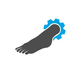 Gear Foot logo vector template, Creative of Foot logo design concepts