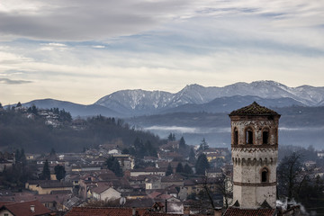 Old town of Avigliana in Valsusa