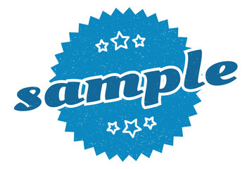 sample sign. sample round vintage retro label. sample