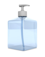 transparent airbrush on white background. Isolated 3d illustration