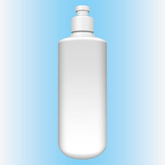 Illustration of cylindrical packaging object, liquid soap, alcohol gel, cosmetic. Ideal for catalogs, newsletters and 3D packaging catalogs