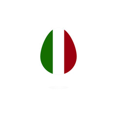 Abstract design elements for the egg / Easter / Italy logo icons. National flag. We are together!