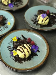 Plato de cocina.Postre