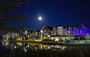 Night photography in the mountain