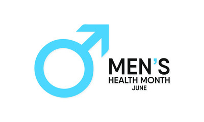 Vector illustration on the theme of National Men's Health awareness month observed each year during June.