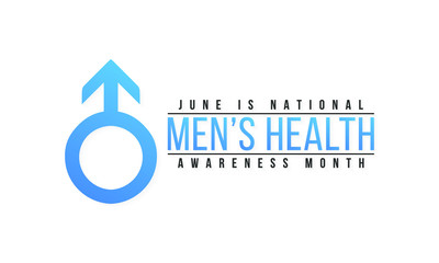 Vector illustration on the theme of National Men's Health awareness month observed each year during June.
