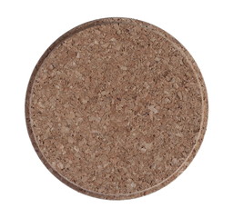 Jar cork lid isolated on white background with clipping path