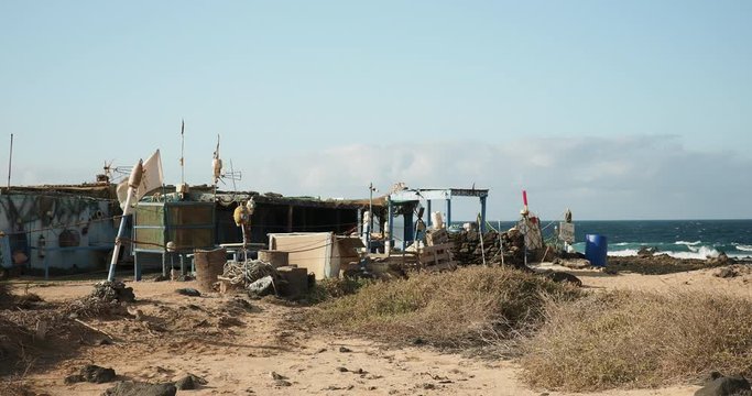 beach shack by the sea