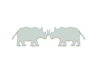 Rhino vector illustration