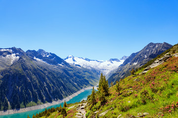 Alpine water reservoirs - Schlegeisspeicher