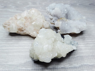 geological set crystals and minerals semigem stones