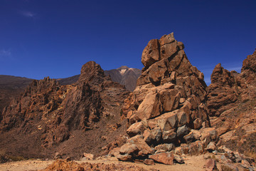 Roques de Garcia mit Blick auf den El Teide, Teneriffa