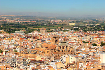 Fototapeta na wymiar Ausblick auf Granada