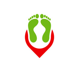 Foot Point logo vector template, Creative of Foot logo design concepts