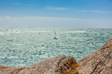 Schärenküste im Naturreservat Ramsviklandet in Bohuslän, Schweden