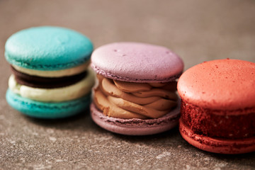 colorful macaroons