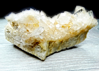 clear quartz geological natural crystals cluster