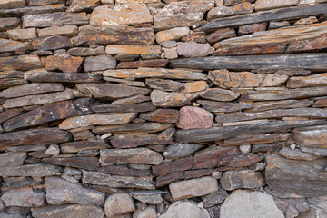 Textur von Steinen unterschiedlicher Gr e, die aufeinander liegen.